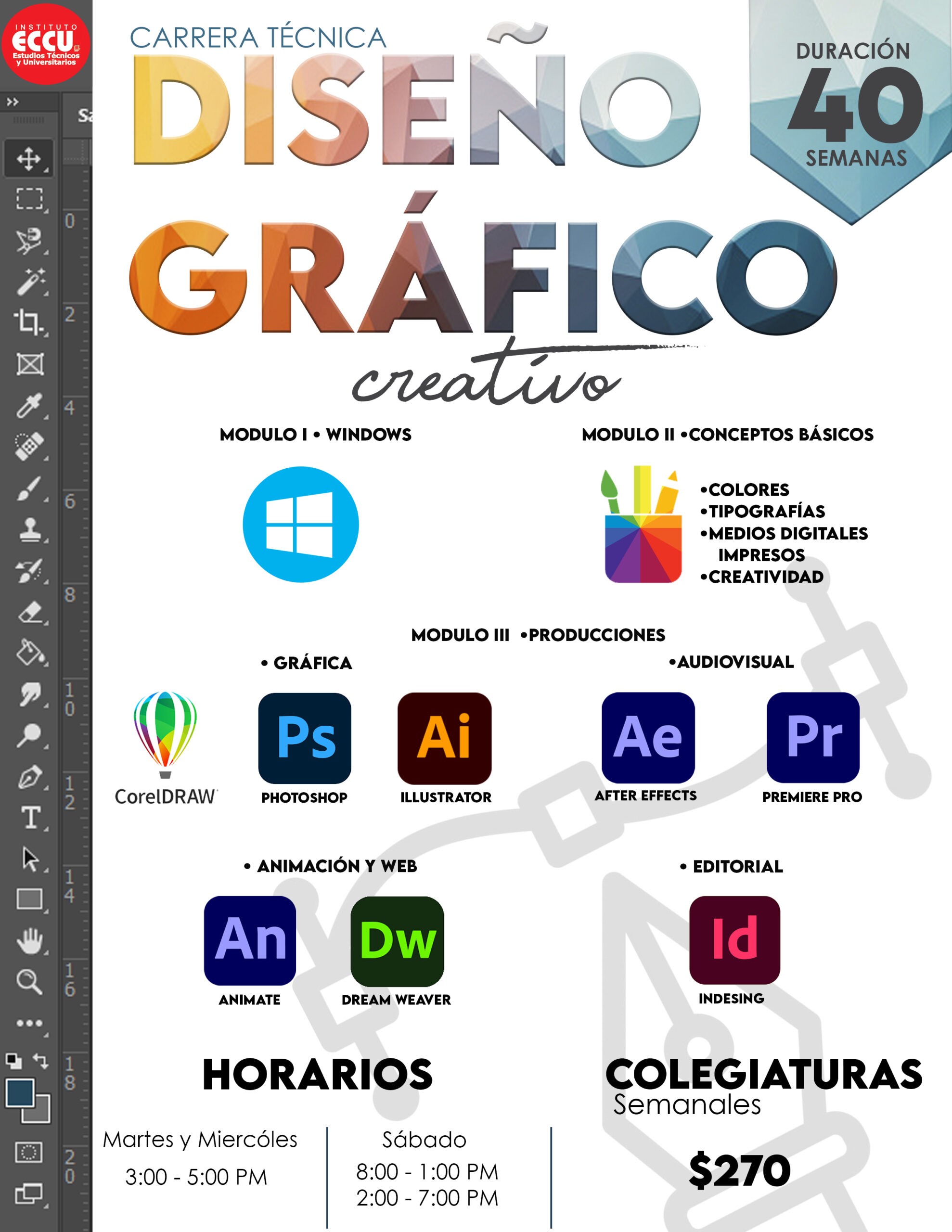 Información original del curso de Diseño gráfico