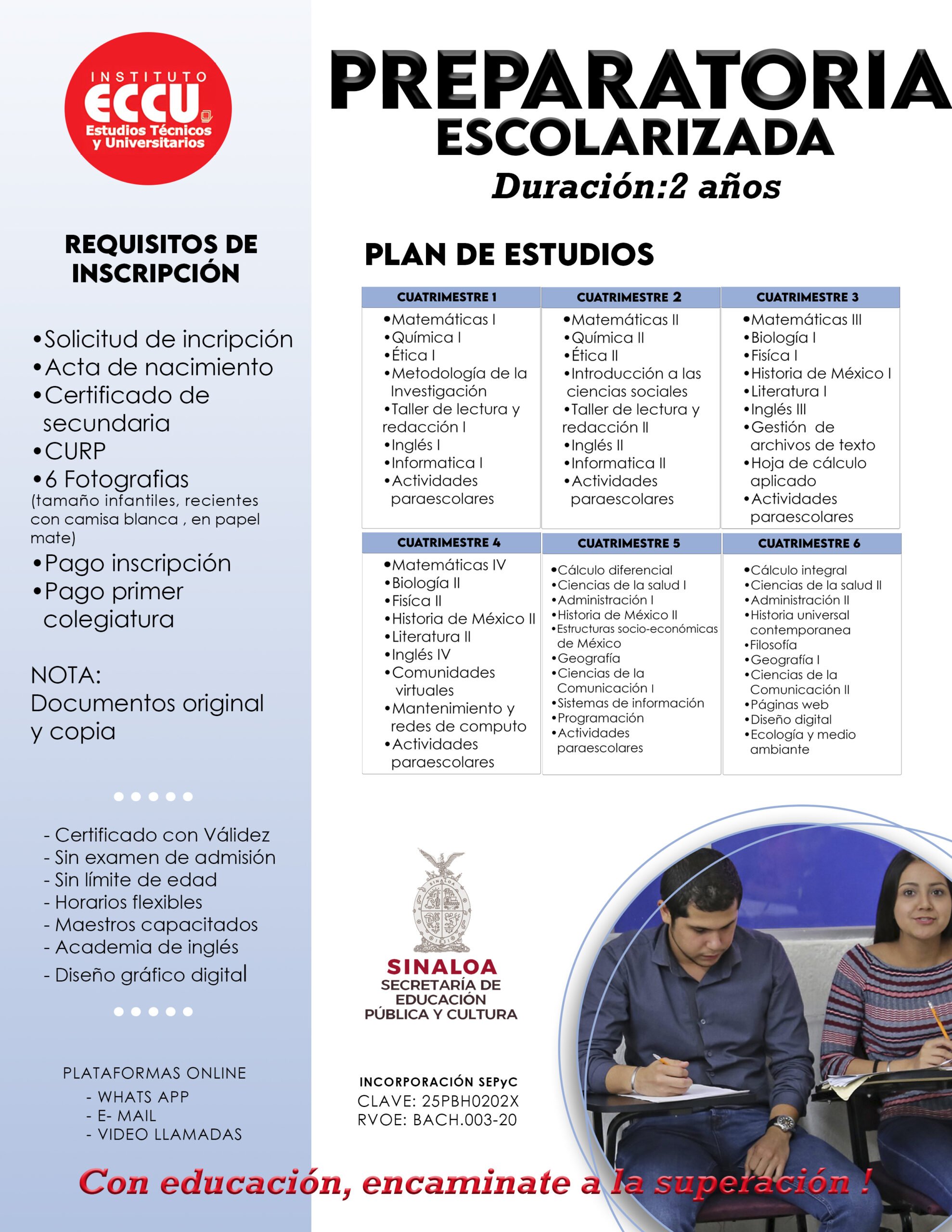 Información original del curso de Preparatoria